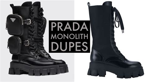 nastygal prada dupes|The Best Prada Monolith Boots Dupes .